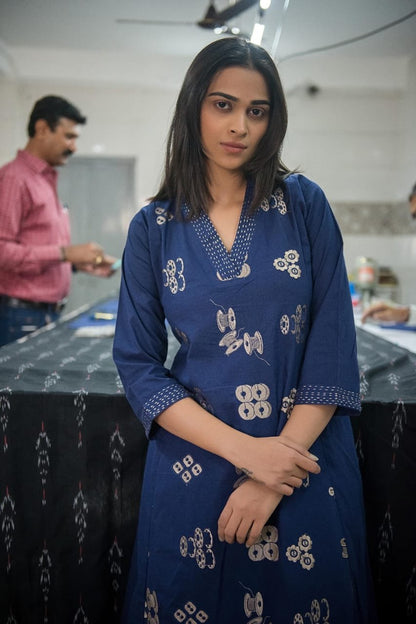 Tailor Pattern cotton Co-ord  set