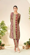 Multicolor Ikat Print Kurta Set