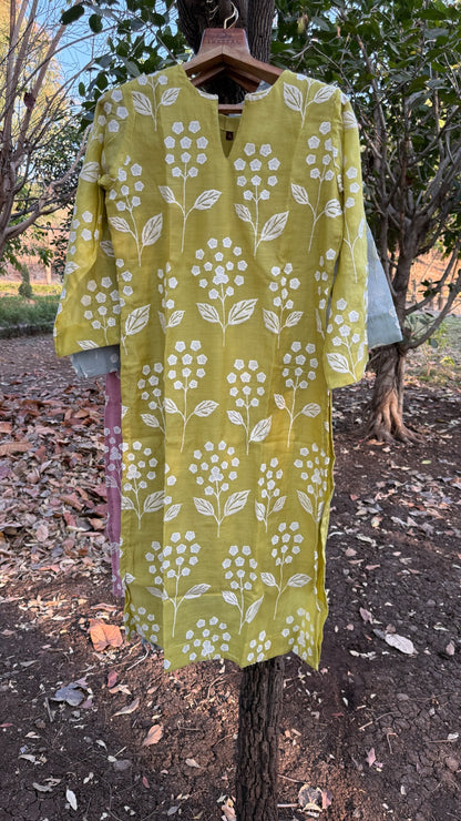 Alia Long Mul Chanderi Co ord Set 2pc Set