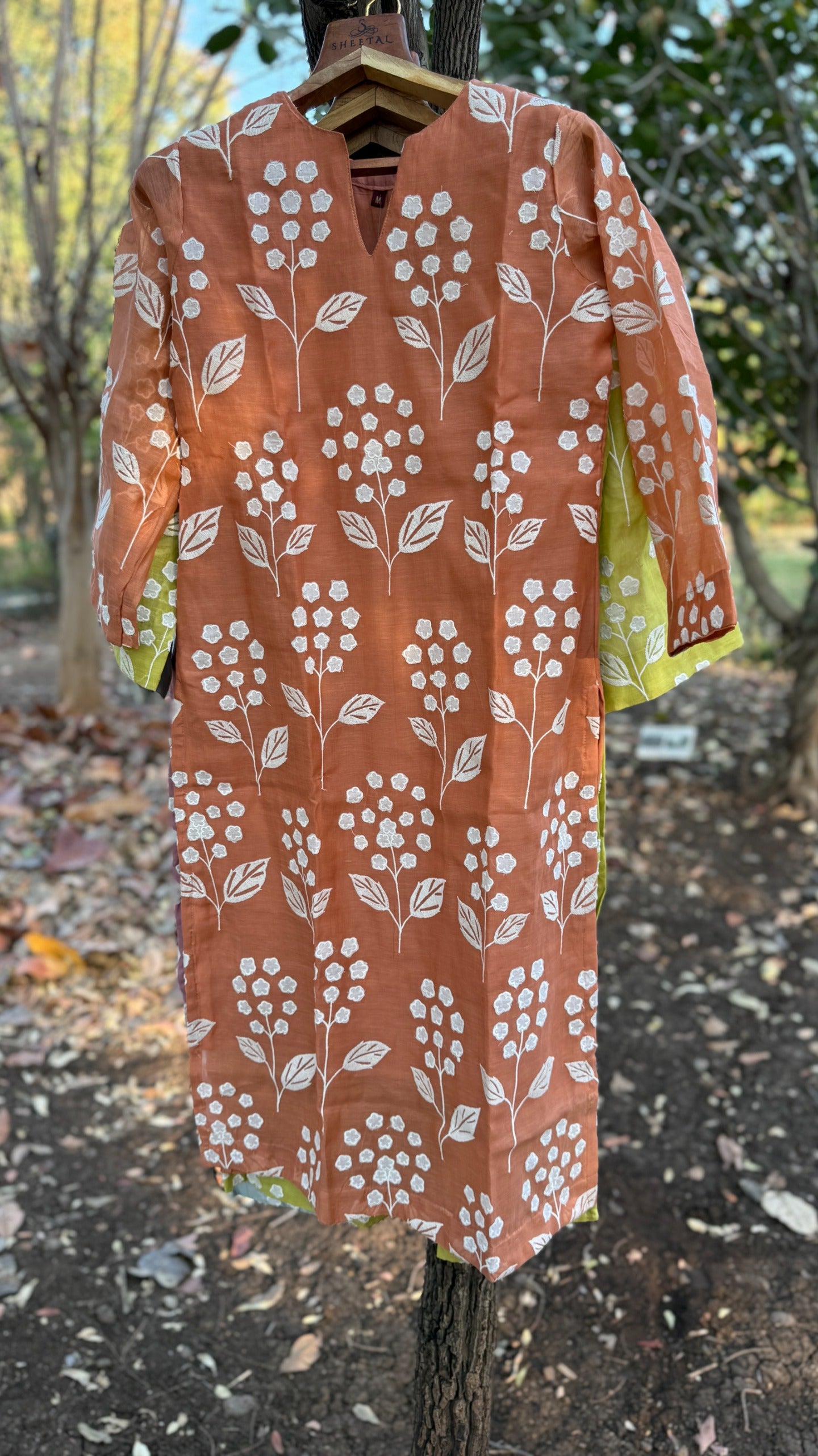 Alia Long Mul Chanderi Co ord Set 2pc Set