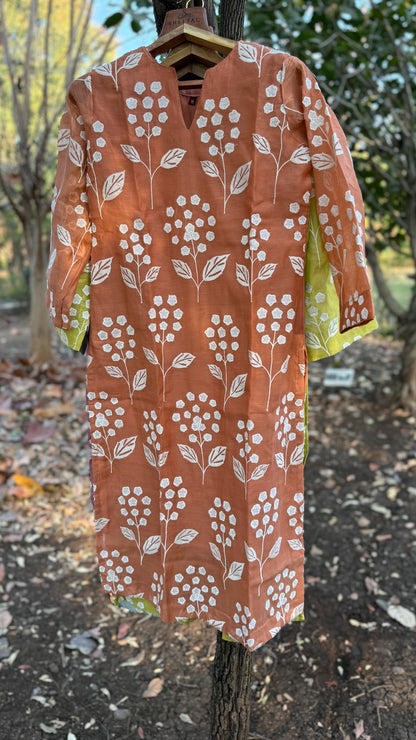 Alia Long Mul Chanderi Co ord Set 2pc Set