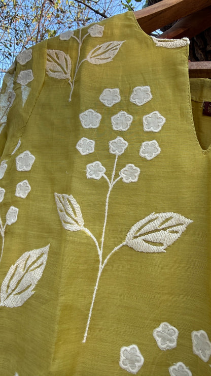 Alia Long Mul Chanderi Co ord Set 2pc Set