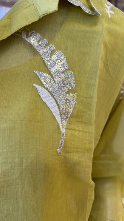 Takshvi Mul Chanderi Co Ord Set