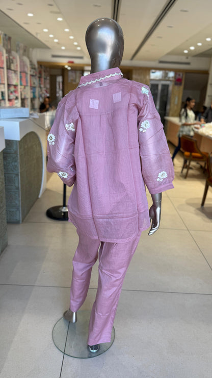 Takshvi Mul Chanderi Co Ord Set
