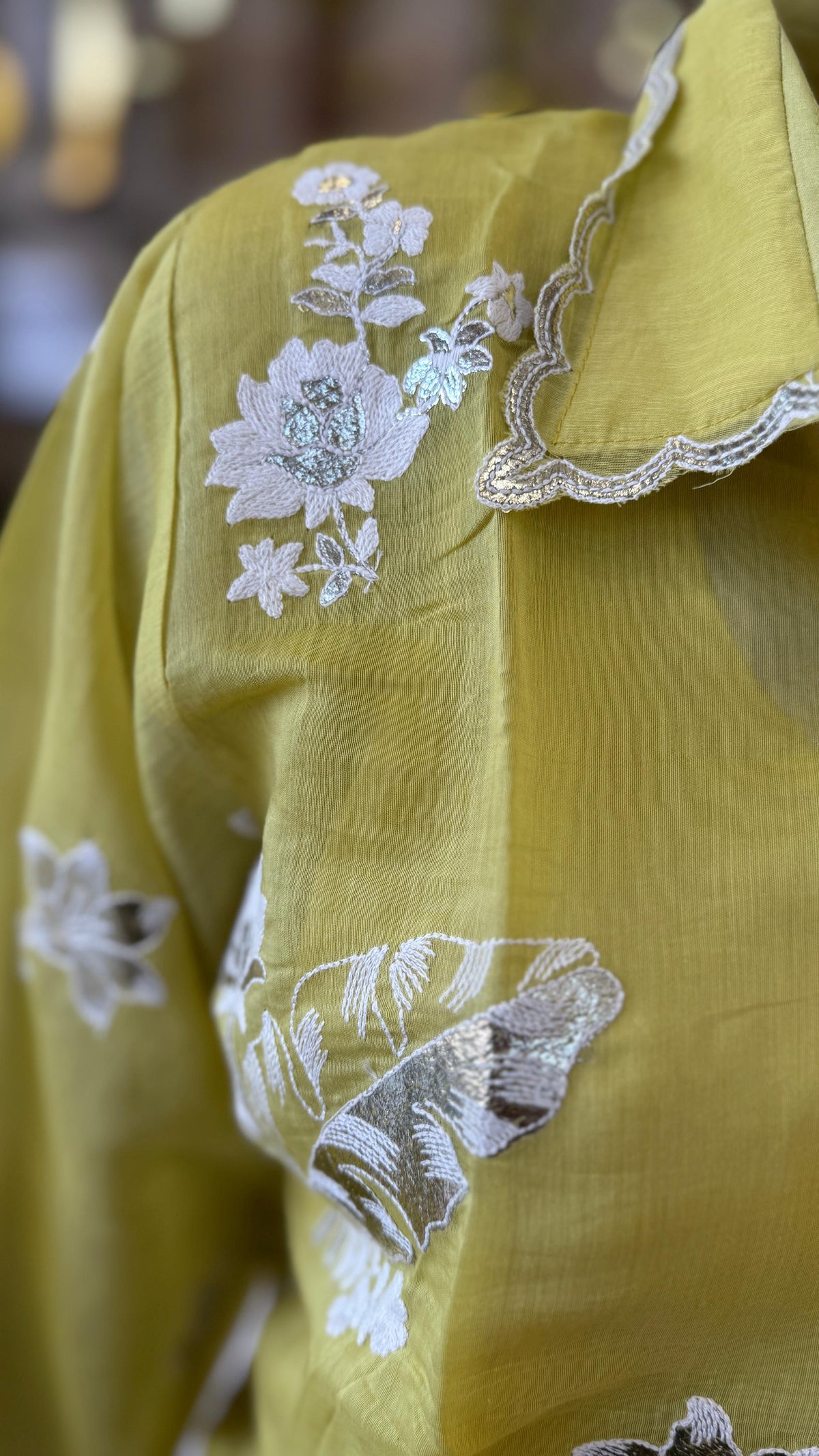 Takshvi Mul Chanderi Co Ord Set