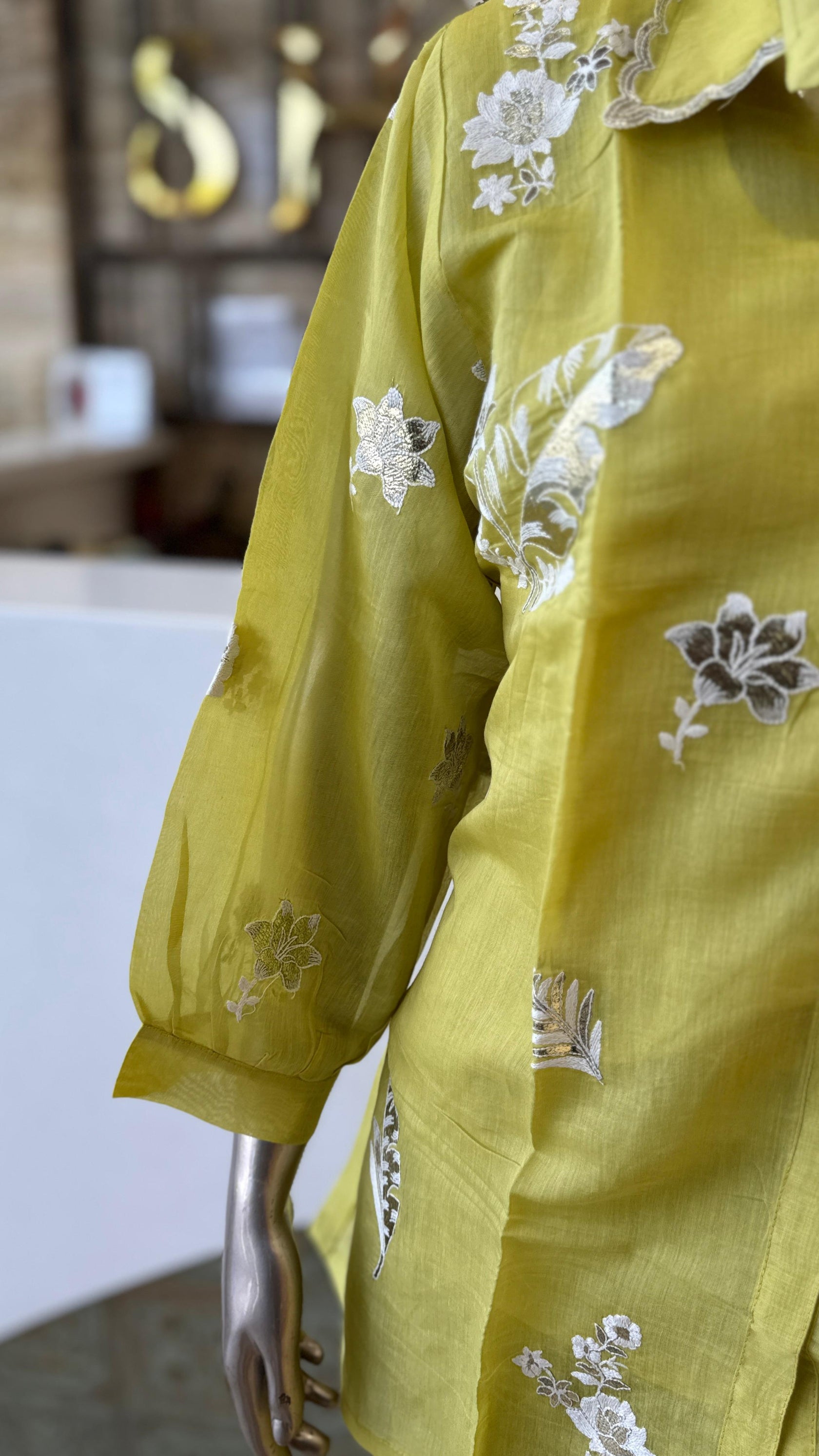Takshvi Mul Chanderi Co Ord Set