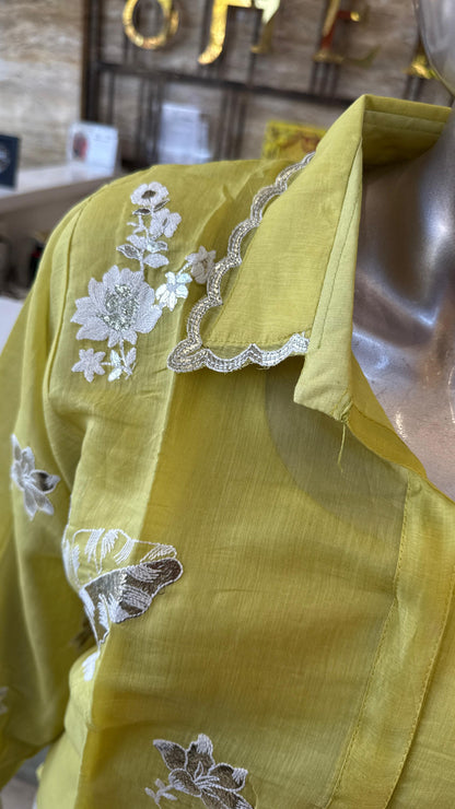 Takshvi Mul Chanderi Co Ord Set
