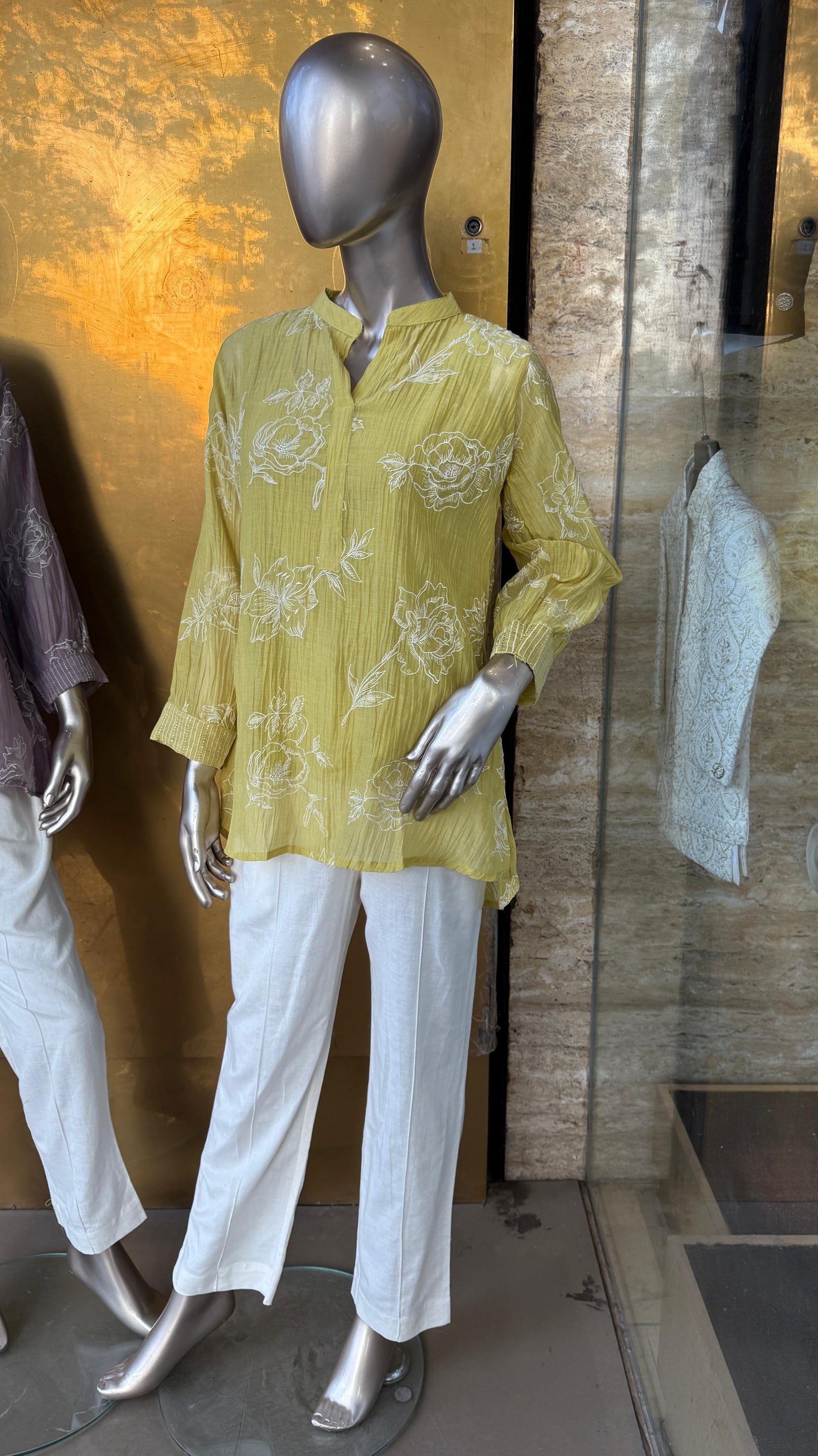 Pastel Mul Chanderi Co Ord Set