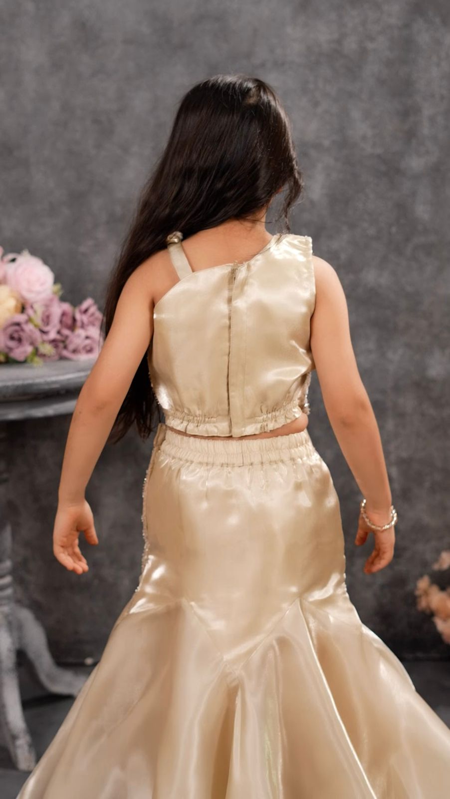 Fish Cut Lehenga for Little Girls