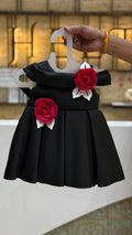 Black Rose Blossom Frock