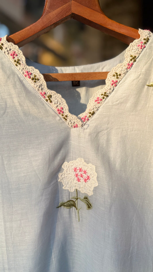 Applique Mulchanderi Suit