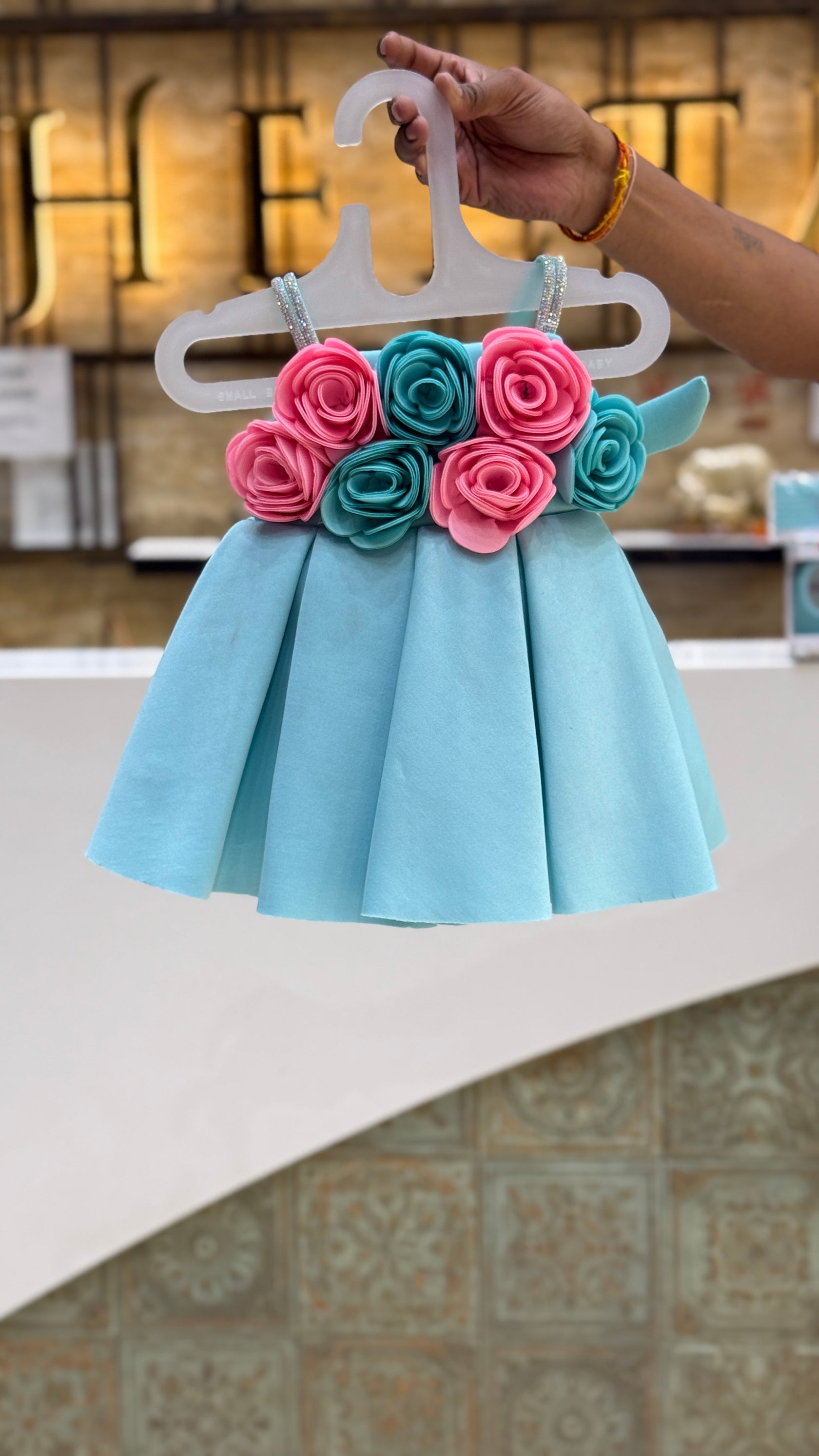 Floral Rose Baby Frock