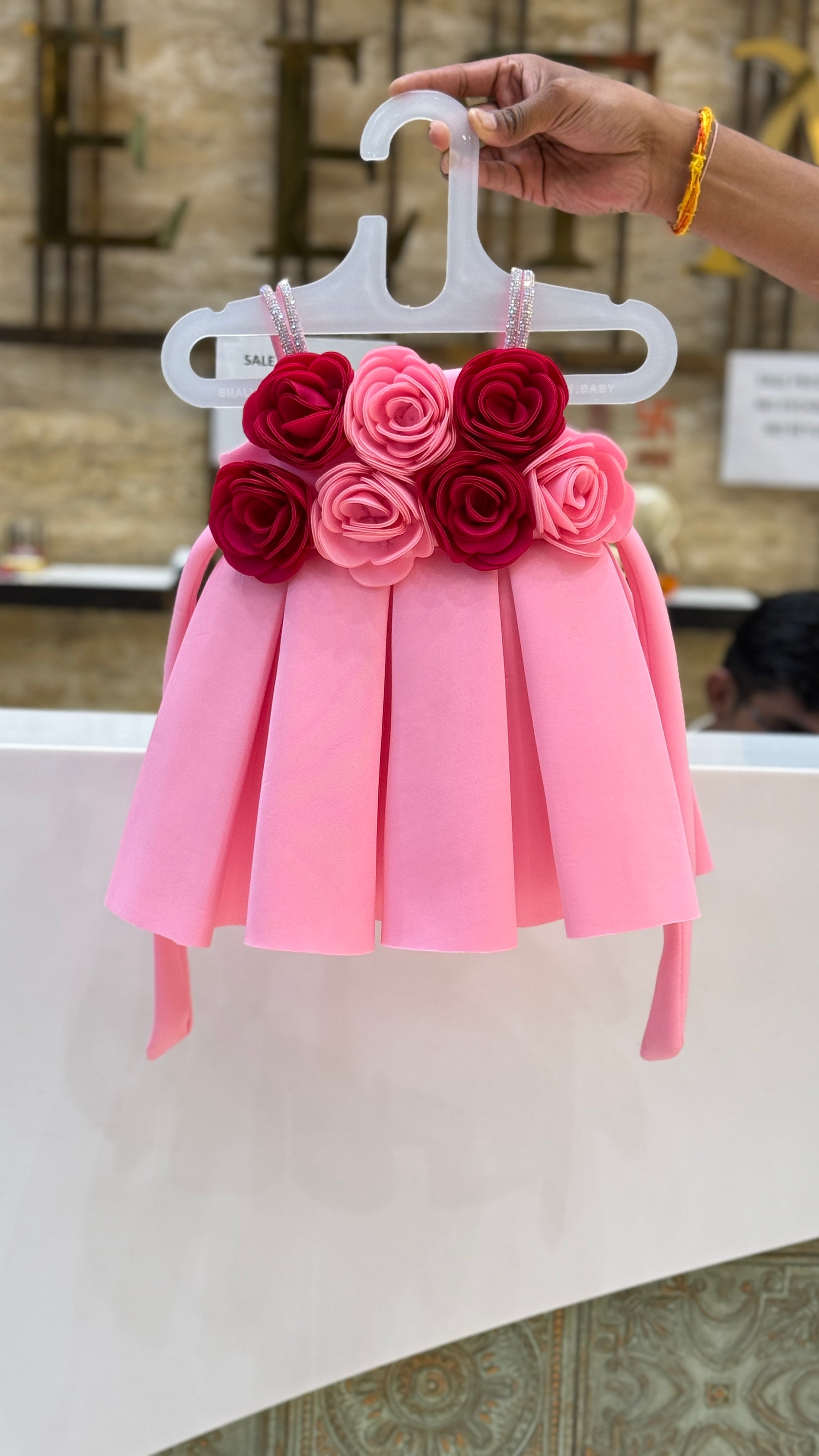 Floral Rose Baby Frock