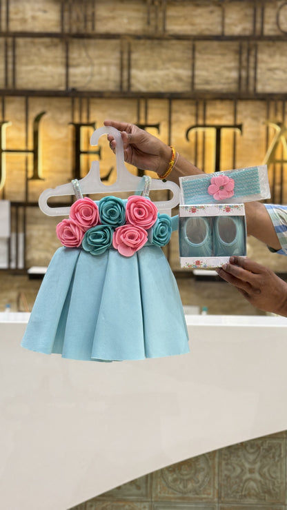 Floral Rose Baby Frock