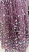 Mauve Pink Embroidered Lehenga Choli Set with Dupatta