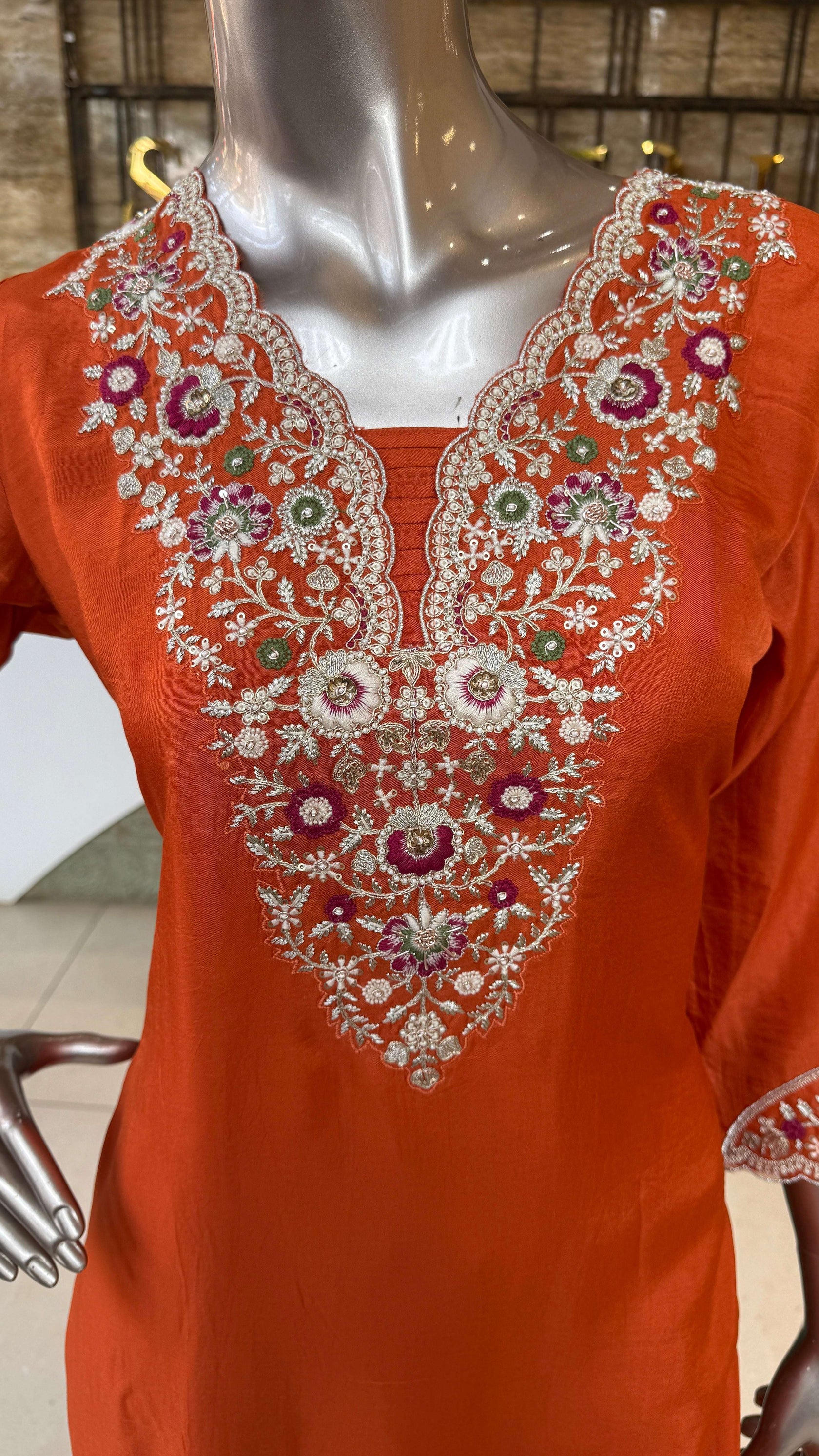 Elegant Kurti Pant Dupatta Set for Women