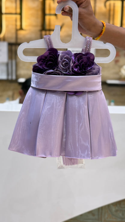 Lavender Rose Bow Frock