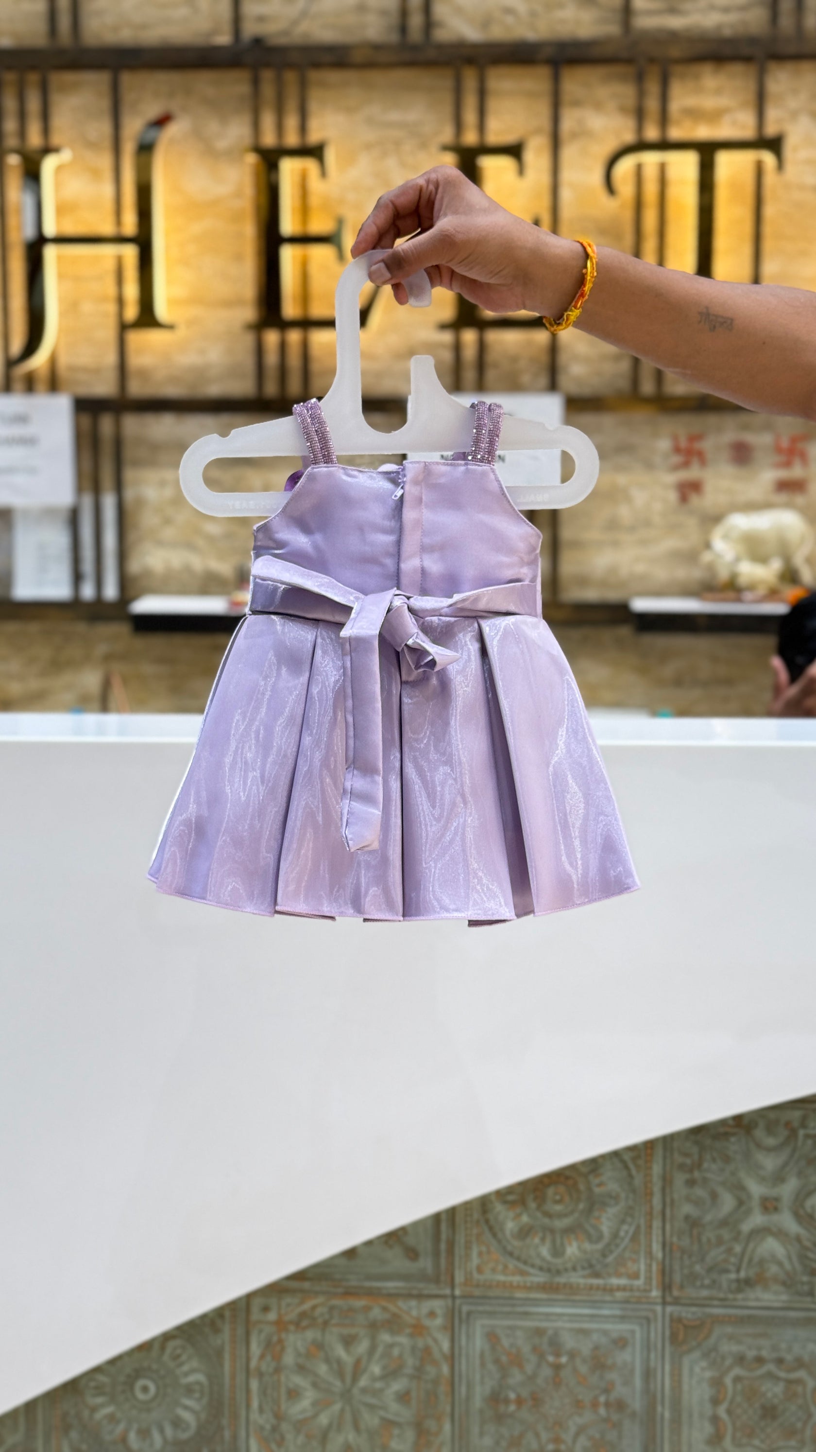 Lavender Rose Bow Frock