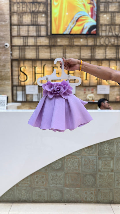 Purple Blossom Frock