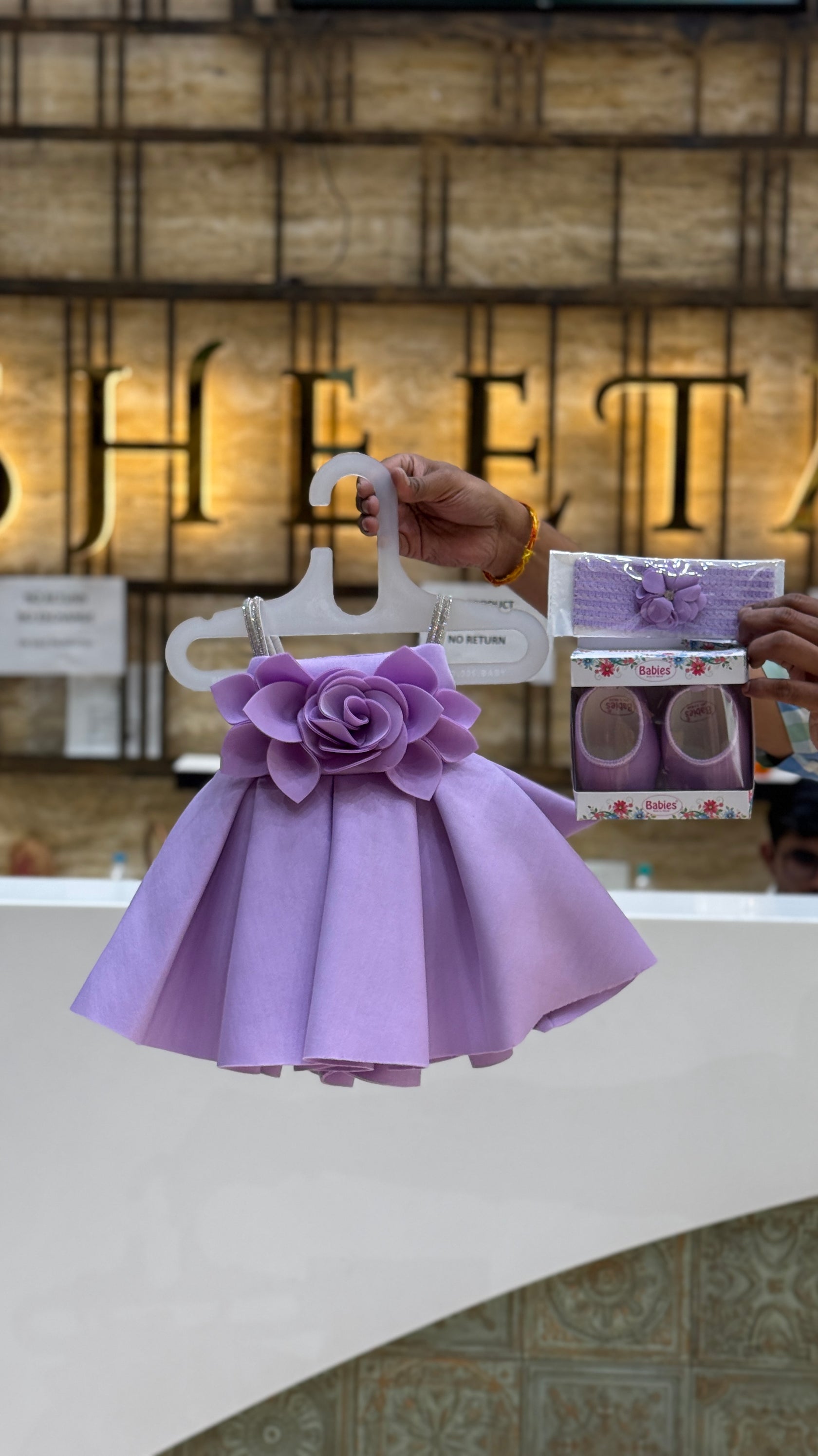 Purple Blossom Frock