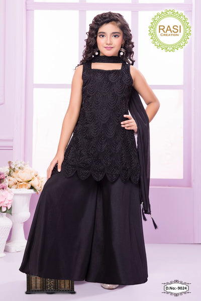 Sheetal Collection girls embroidered plazo set item 9024