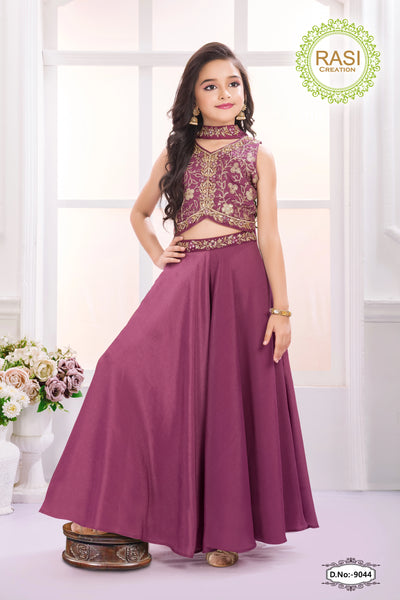 Sheetal Collection girls embroidered plazo set item 9044