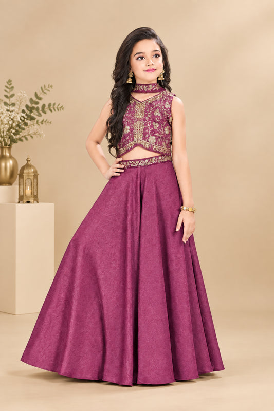Sheetal Collection girls embroidered plazo set item 9044