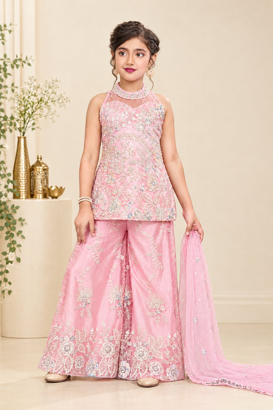 Sheetal Collection girls embroidered plazo set item 9096