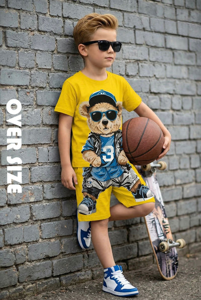Boys Teddy Bear Co-Ord Set