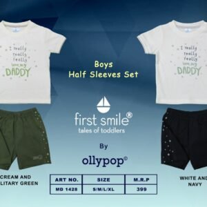 Ollypop Half Sleeves Tee And Shorts Set