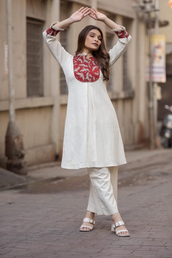 Elephant And Eagle Motif cotton flex Co-ord set - Image 3