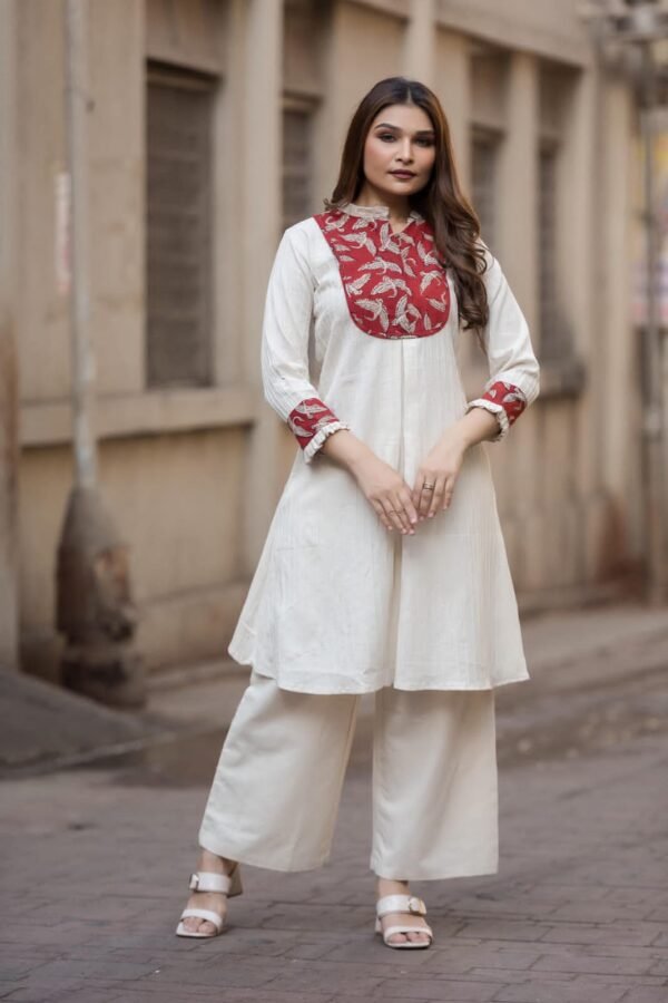 Elephant And Eagle Motif cotton flex Co-ord set - Image 7