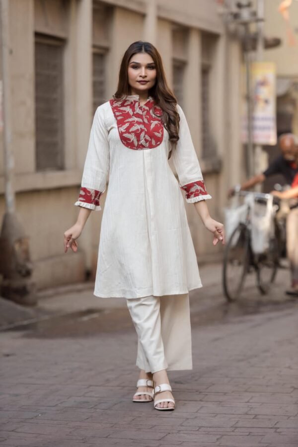 Elephant And Eagle Motif cotton flex Co-ord set - Image 8