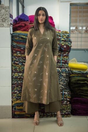 Tailor Pattern cotton Co-ord  set