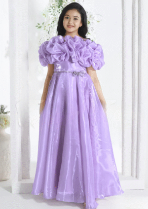 Designer Luxury Celestia lavender Gown
