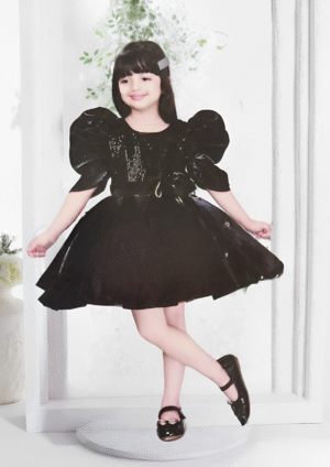 Designer Luxury Black Gown