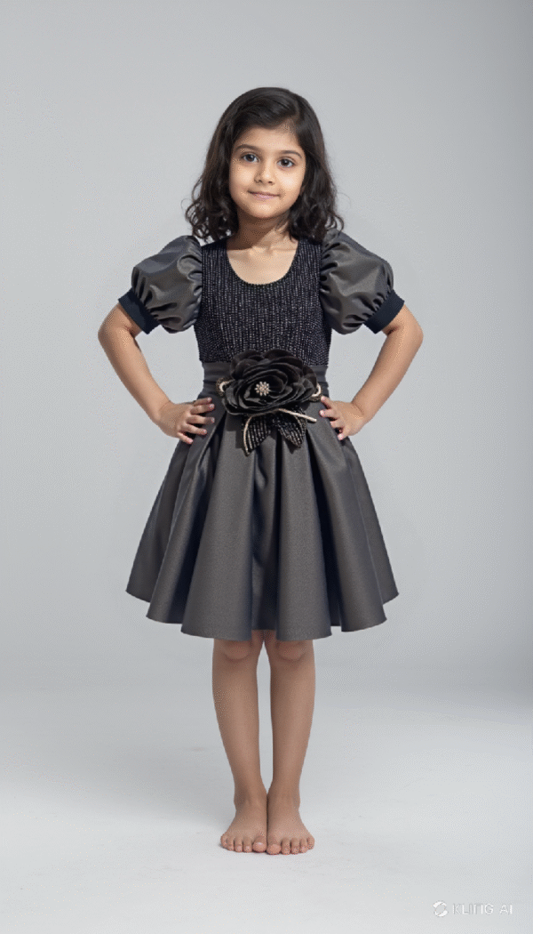 Designer Luxury Black Gown - Image 2